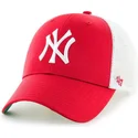 petten-gebogen-rood-snapback-van-new-york-yankees-mlb-van-47-brand