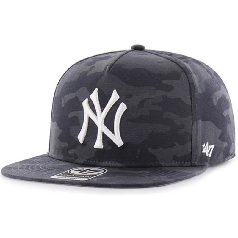 petten-plat-marineblauw-snapback-van-new-york-yankees-mlb-van-47-brand petten-plat-marineblauw-snapback-van-new-york-yankees-mlb-van-47-brand