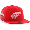 petten-plat-rood-snapback-van-detroit-red-wings-nhl-van-47-brand