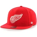 petten-plat-rood-snapback-van-detroit-red-wings-nhl-van-47-brand