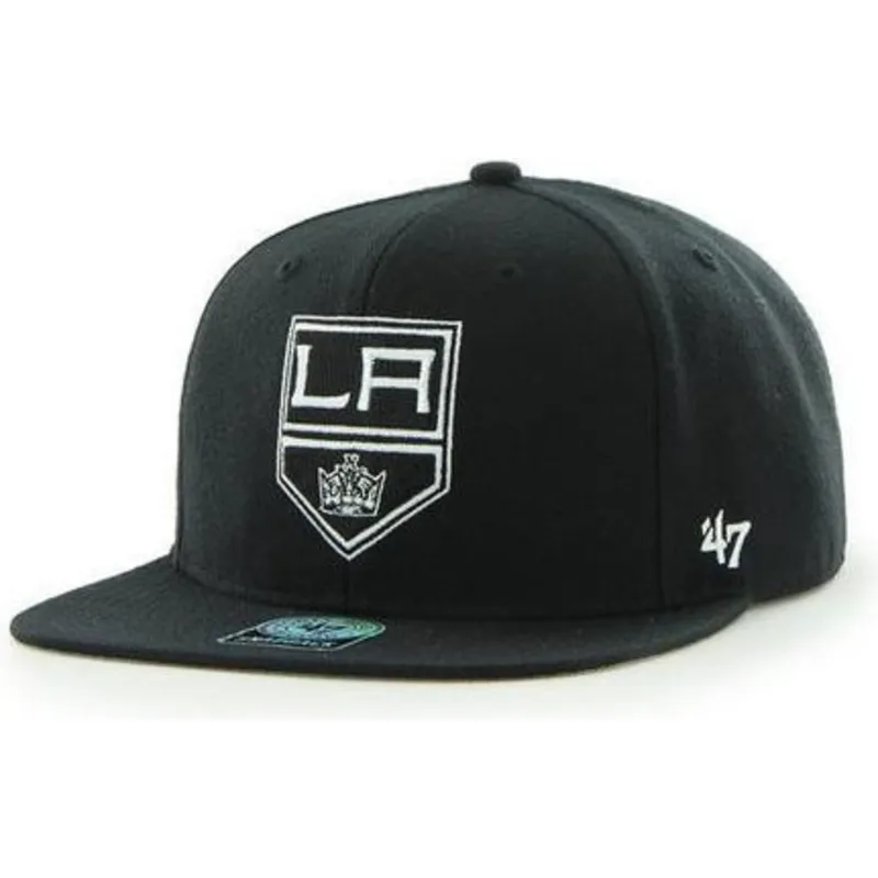 petten-plat-zwart-snapback-van-los-angeles-kings-nhl-van-47-brand petten-plat-zwart-snapback-van-los-angeles-kings-nhl-van-47-brand