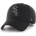 47-brand-curved-brim-silver-logo-chicago-white-sox-mlb-mvp-black-cap