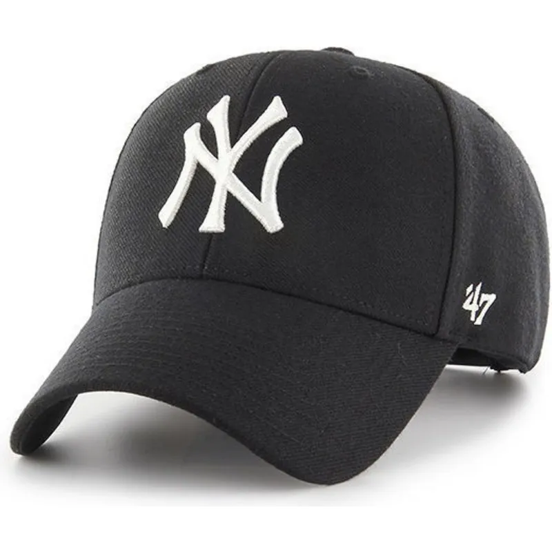 cappellino-curvo-nero-snapback-dei-new-york-yankees-mlb-mvp-di-47-brand
