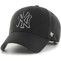 cappellino-curvo-nero-snapback-con-logo-bianco-e-nero-dei-new-york-yankees-mlb-mvp-di-47-brand