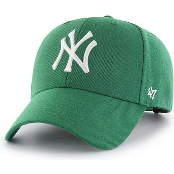 Gorra curva verde snapback de New York Yankees MLB MVP de 47 Brand