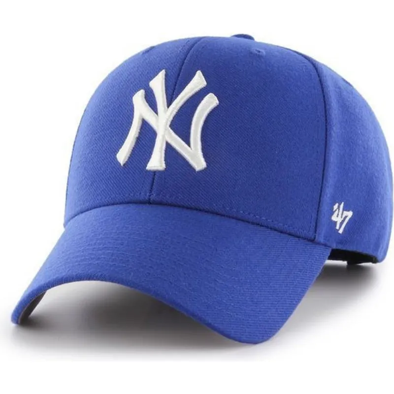 petten-gebogen-blauw-snapback-van-new-york-yankees-mlb-van-47-brand