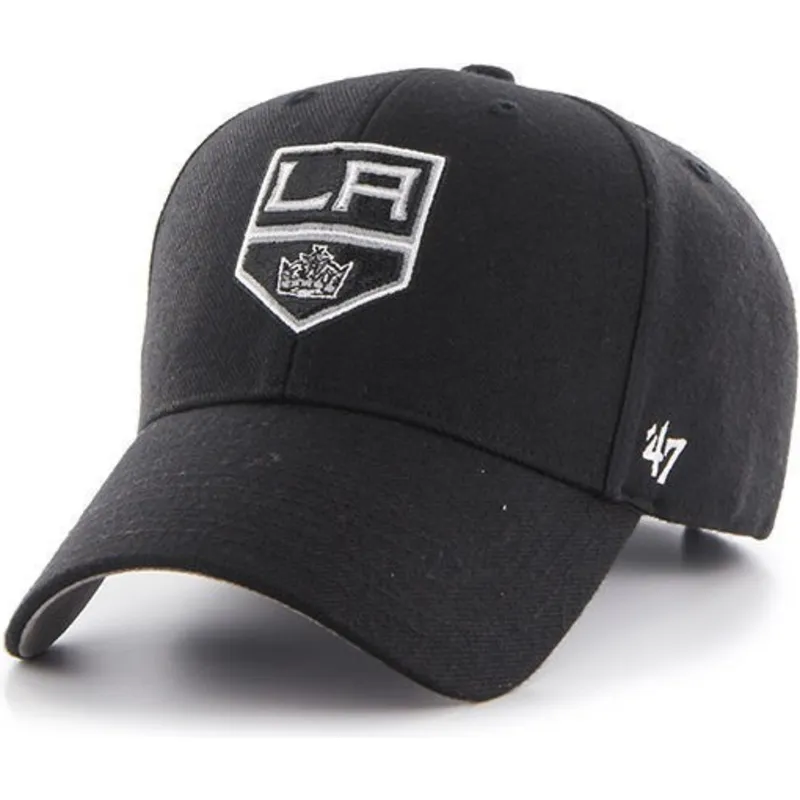 cappellino-visiera-curva-nero-di-los-angeles-kings-nhl-mvp-di-47-brand