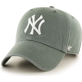 petten-gebogen-groen-verstelbare-band-van-new-york-yankees-mlb-van-47-brand