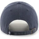 47-brand-curved-brim-new-york-yankees-mlb-clean-up-denim-cap-grau