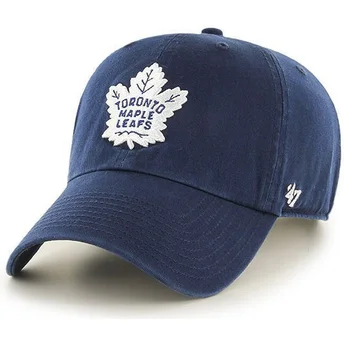 Cappellino curvo blu marino dei Toronto Maple Leafs NHL Clean Up di 47 Brand