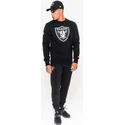 bluza-czarna-crew-neck-las-vegas-raiders-nfl-new-era