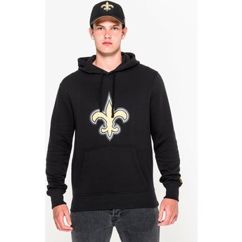 Sudadera con capucha negra Pullover Hoodie de New Orleans Saints NFL de New Era