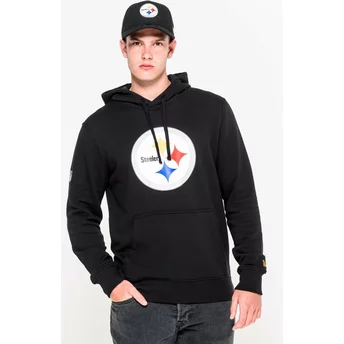 Sudadera con capucha negra Pullover Hoodie de Pittsburgh Steelers NFL de New Era