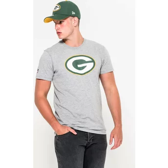 Camiseta de manga corta gris de Green Bay Packers NFL de New Era