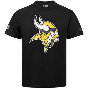 Camiseta de manga corta negra de Minnesota Vikings NFL de New Era