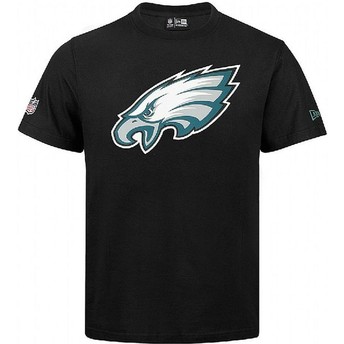 Camiseta de manga corta negra de Philadelphia Eagles NFL de New Era