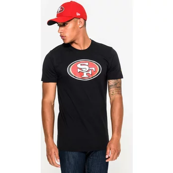 Camiseta de manga corta negra de San Francisco 49ers NFL de New Era
