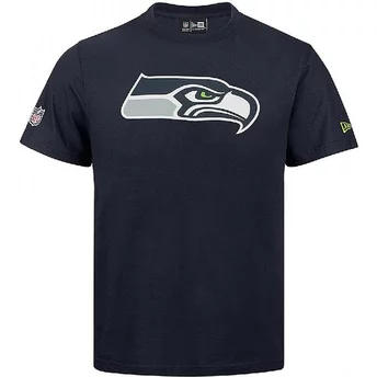 Camiseta de manga corta azul de Seattle Seahawks NFL de New Era