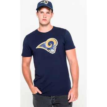 Camiseta de manga corta azul de Los Angeles Rams NFL de New Era