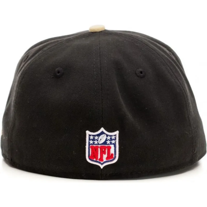 petten-plat-zwart-fitted-59fifty-authentic-on-field-game-van-new-orleans-saints-nfl-van-new-era