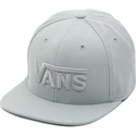 vans-flat-brim-script-logo-drop-v-grey-snapback-cap