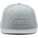 vans-flat-brim-script-logo-drop-v-grey-snapback-cap