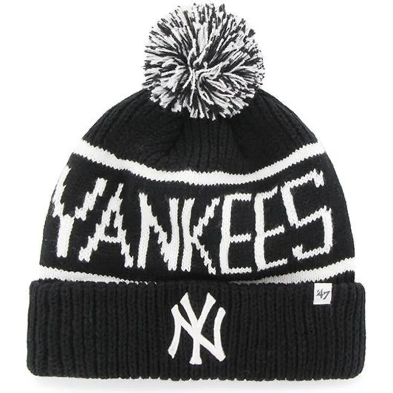mutsen-pompon-zwart-van-new-york-yankees-mlb-van-47-brand mutsen-pompon-zwart-van-new-york-yankees-mlb-van-47-brand