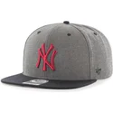 petten-plat-grijs-snapback-van-new-york-yankees-mlb-van-47-brand