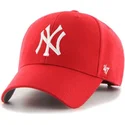 cappellino-visiera-curva-rosso-di-new-york-yankees-mlb-mvp-di-47-brand