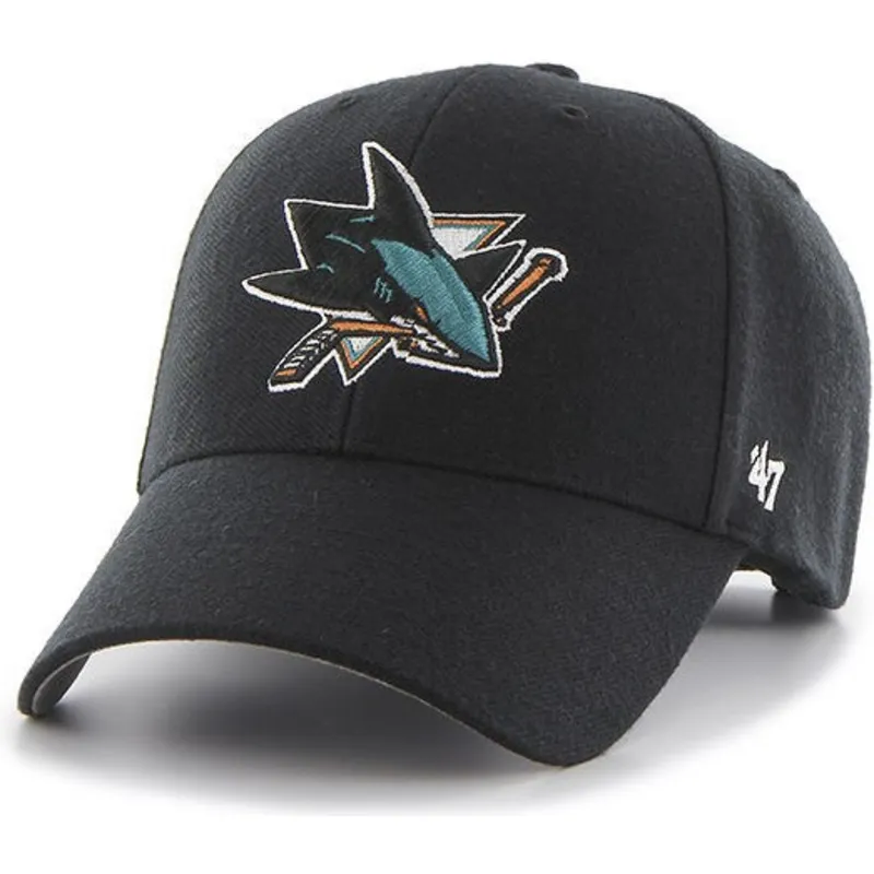 czarna-czapka-z-daszkiem-san-jose-sharks-nhl-mvp-od-47-brand