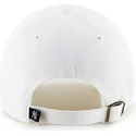 cappellino-visiera-curva-bianco-di-new-york-yankees-mlb-clean-up-di-47-brand