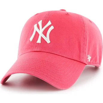 Petten gebogen roze verstelbaar chicle van New York Yankees MLB van 47 Brand