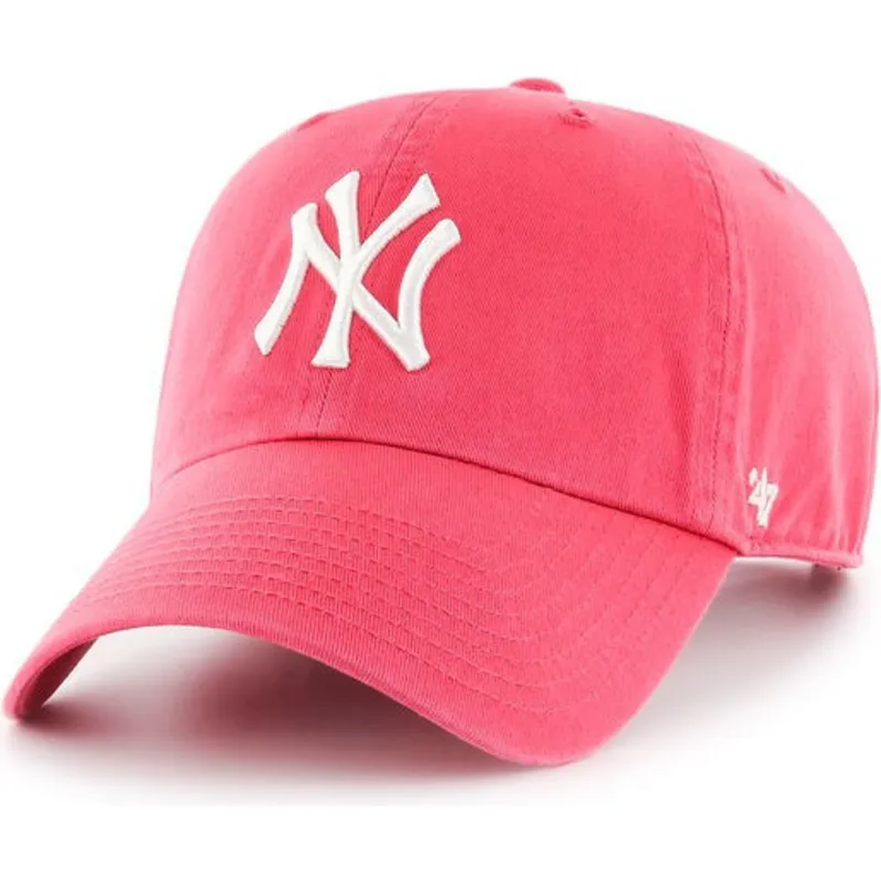 petten-gebogen-roze-verstelbare-band-chicle-van-new-york-yankees-mlb-van-47-brand