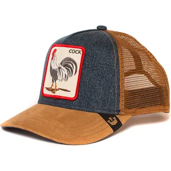 cappellino-trucker-marrone-e-denim-gallo-big-strut-di-goorin-bros