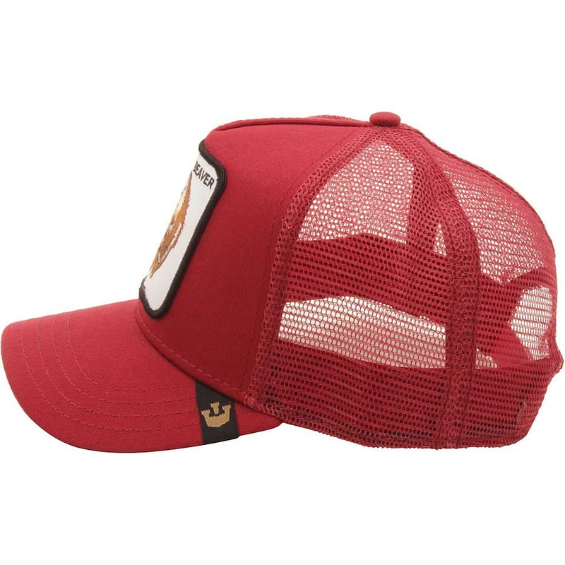 red beaver hat