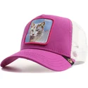 gorra-trucker-rosa-gato-bite-back-de-goorin-bros