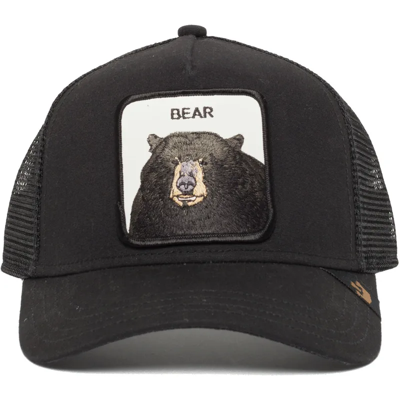petten-gebogen-zwart-snapback-black-bear-the-farm-van-goorin-bros