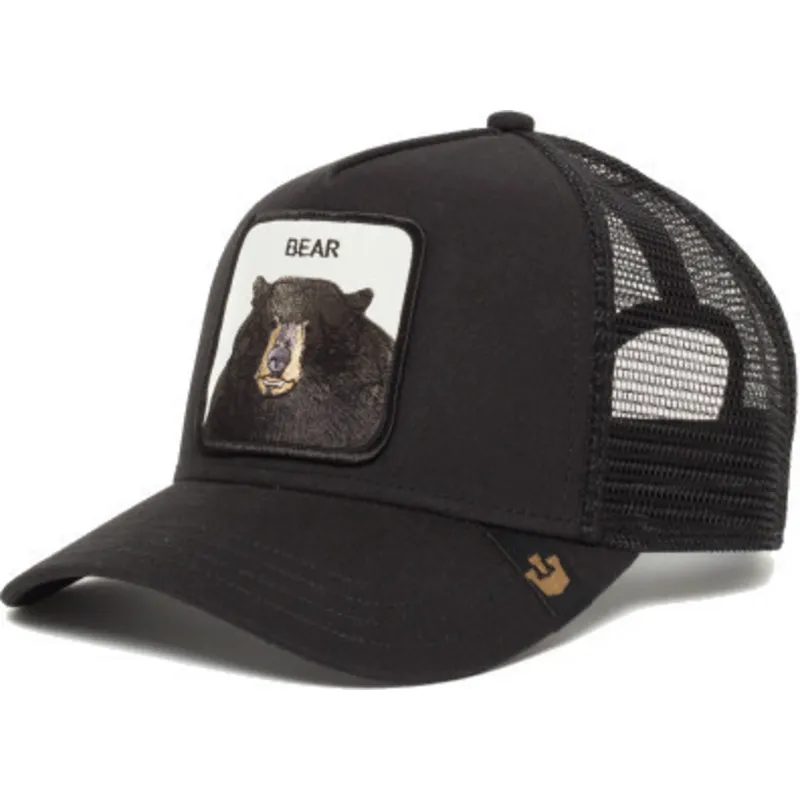 petten-gebogen-zwart-snapback-black-bear-the-farm-van-goorin-bros