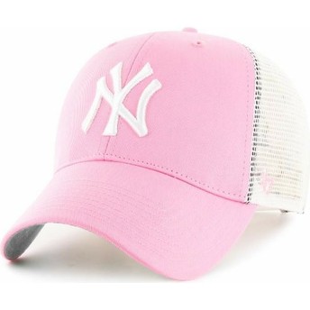Gorra trucker rosa de New York Yankees MLB de 47 Brand