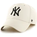 petten-gebogen-creme-verstelbare-band-van-new-york-yankees-mlb-van-47-brand