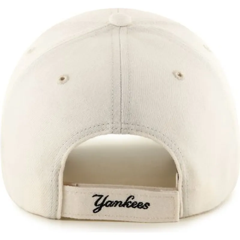 petten-gebogen-creme-verstelbare-band-van-new-york-yankees-mlb-van-47-brand