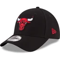 sort-justerbar-curved-kasket-9forty-the-league-fra-chicago-bulls-nba-fra-new-era