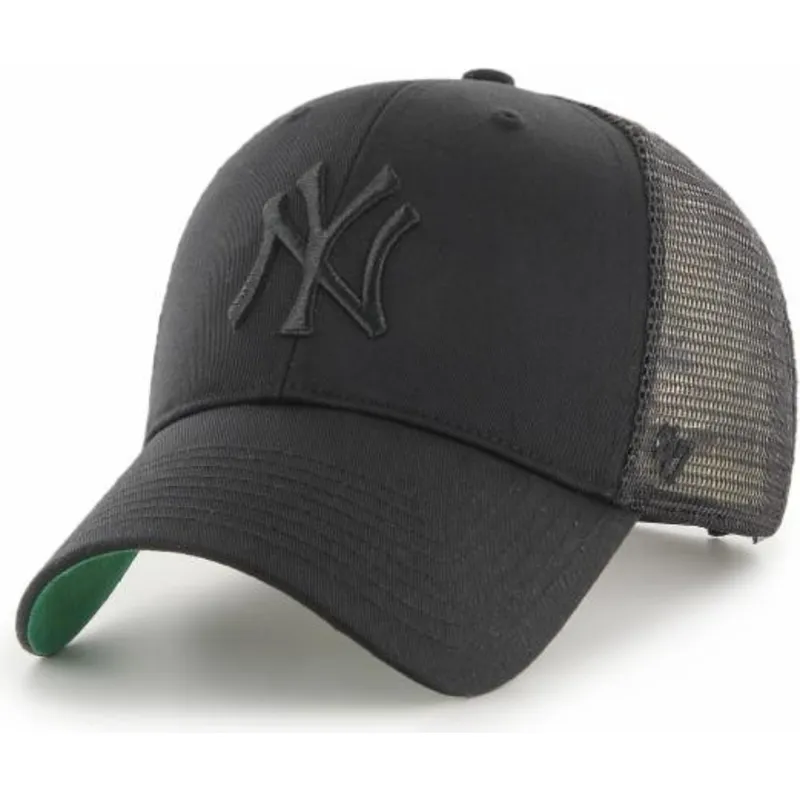 cappellino-trucker-nero-con-logo-nero-di-new-york-yankees-mlb-mvp-branson-di-47-brand