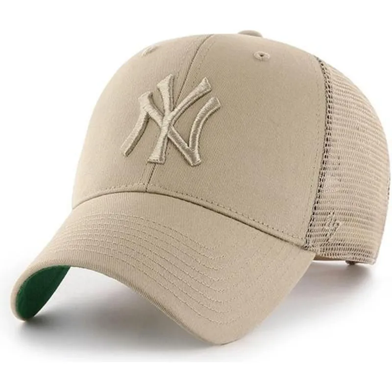 petten-gebogen-beige-snapback-van-new-york-yankees-mlb-van-47-brand