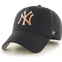 petten-gebogen-zwart-verstelbaar-bronce-van-new-york-yankees-mlb-van-47-brand