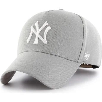 Gorra curva gris snapback de New York Yankees MLB MVP de 47 Brand