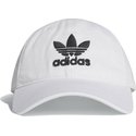 adidas-curved-brim-trefoil-classic-white-adjustable-cap