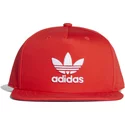 gorra-plana-roja-snapback-trefoil-de-adidas