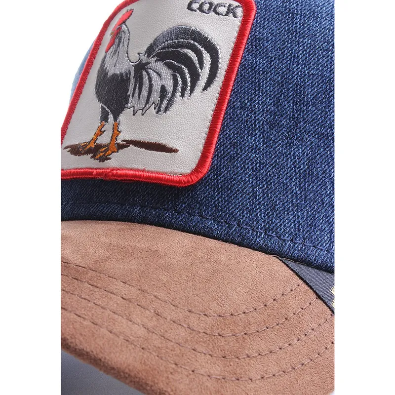 petten-gebogen-bruin-snapback-denim-big-strut-the-farm-van-goorin-bros petten-gebogen-bruin-snapback-denim-big-strut-the-farm-van-goorin-bros