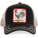 cappellino-trucker-nero-gallo-rooster-di-goorin-bros